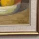 Oil on Panel “Still Life with Fruit” by Hilding Bernhard Högberg Vintage