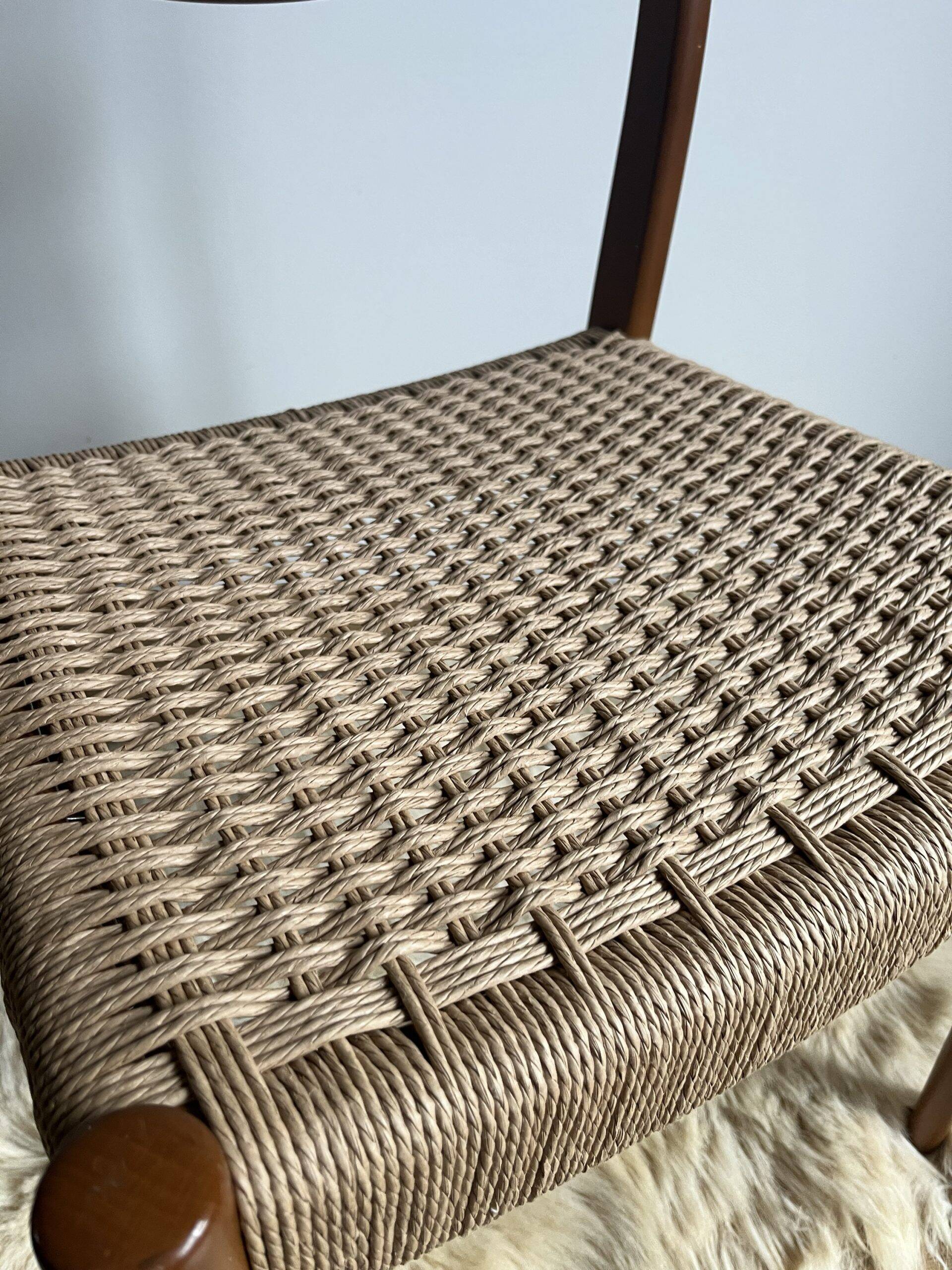 Chaise vintage en corde danoise