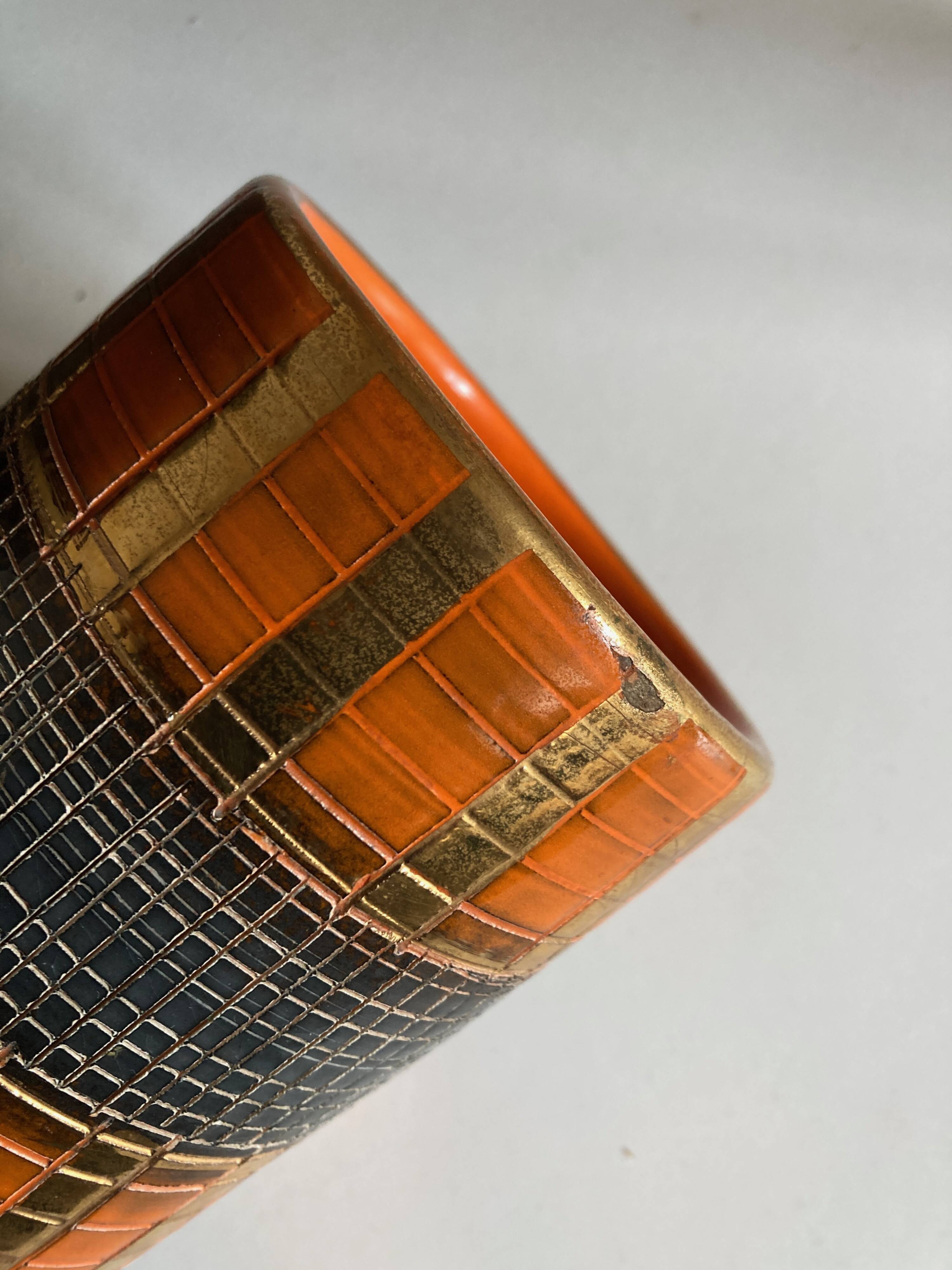 Seta series vase by Aldo Londi for Bitossi sgraffitto 1950 Italy