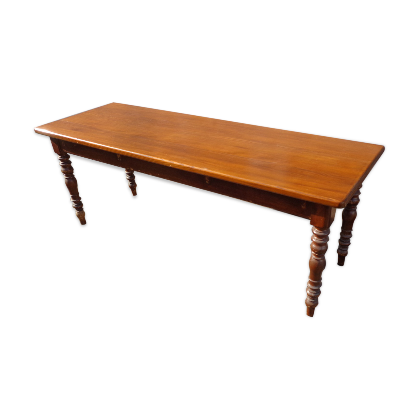 Large bistro table turned feet