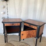 Large pair of bedside tables
