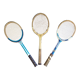 Lot 3 raquettes de tennis vintage en bois