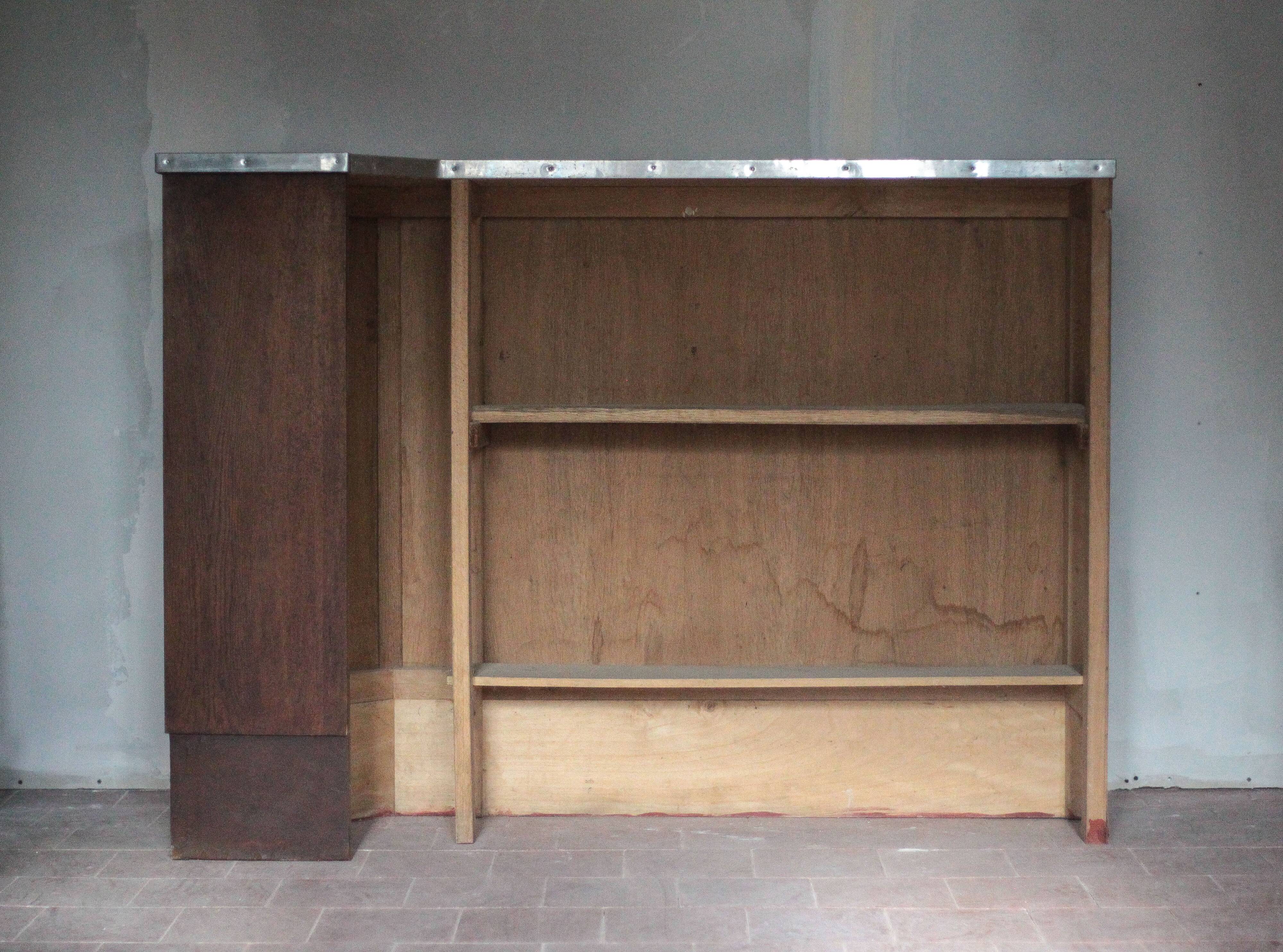 Vintage wooden bar counter