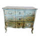 Commode bleu patinée