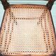 Chaise haute Art Déco en bois et cannage pour enfant