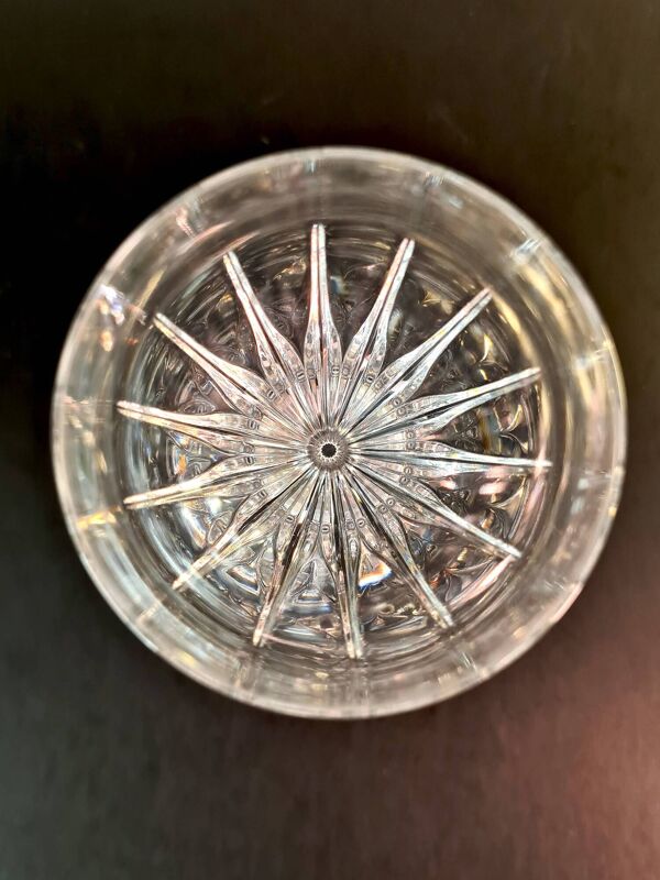 Lot de 6 verres en cristal taillé – Cristallerie de Paris (modèle proche Ir