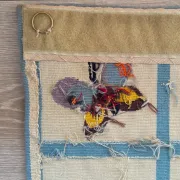 Aubusson tapestry "The Black Trellis" by Odette Caly — Pinto Workshops