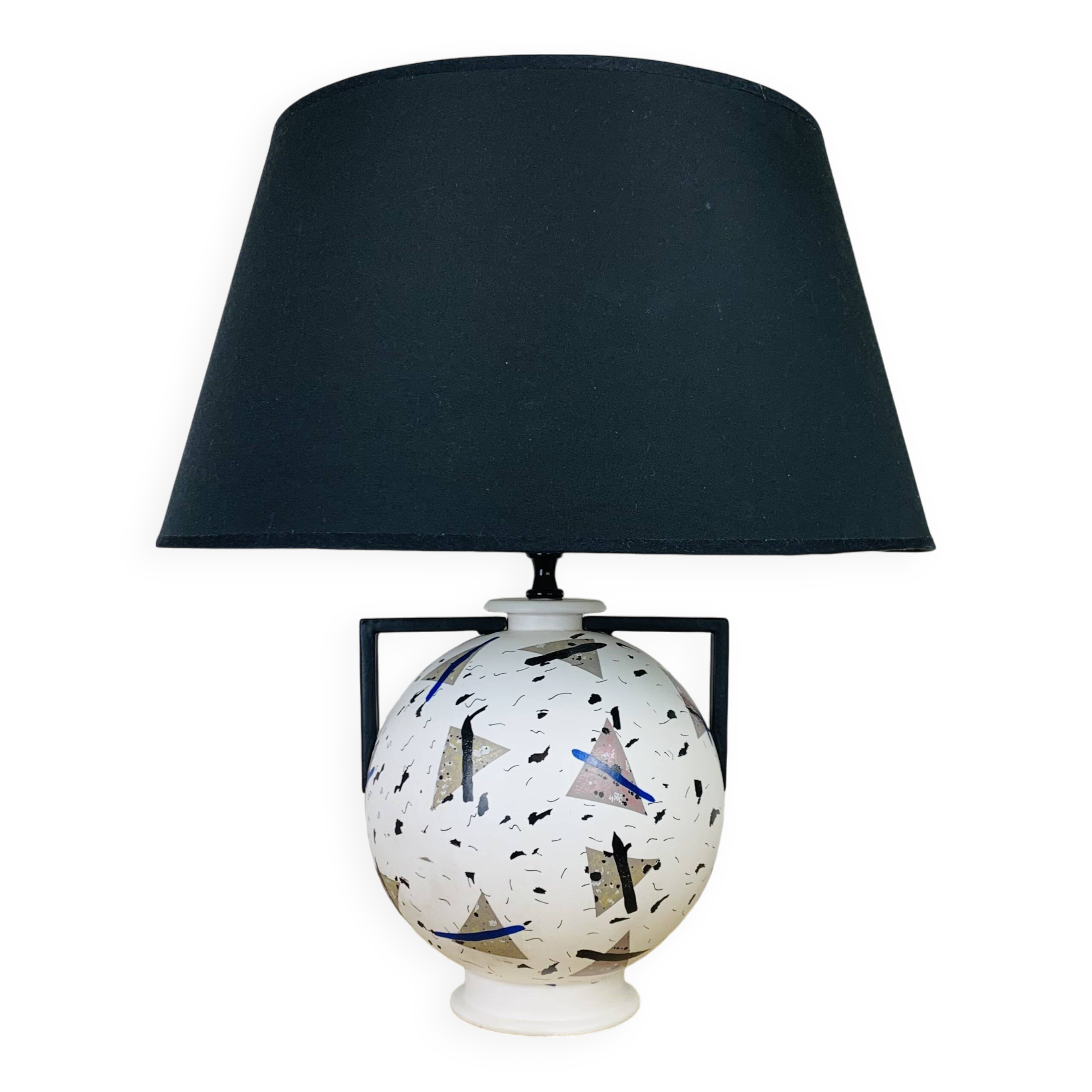 80s postmodern ceramic lamp