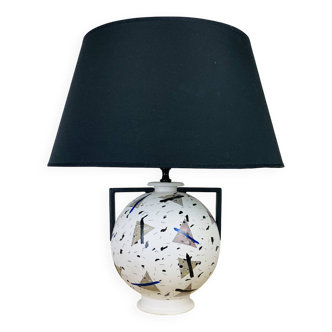 80s postmodern ceramic lamp