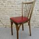 Chaise de bistrot baumann, en bois et skaï
