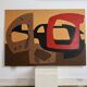 Painting (painted wooden panel without fixing). Free forms, 70s