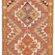 Turkish Handwoven Vintage Herki Kilim 106 cm x 358 cm