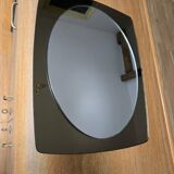 White glass and smoked glass mirror Italy