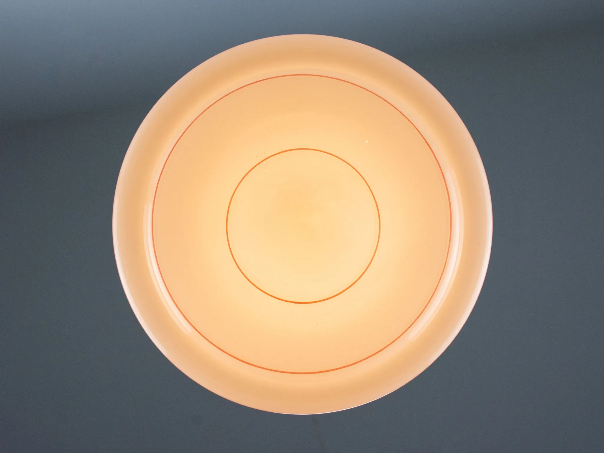 Vintage Art Deco Hanging Lamp, 1960s Pink Ceiling Light