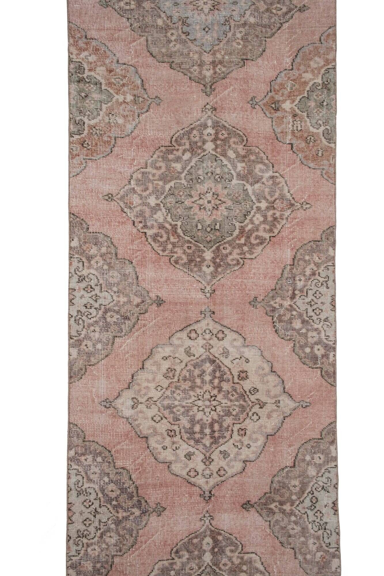 Vintage Turkish hallway rug 87x690 cm