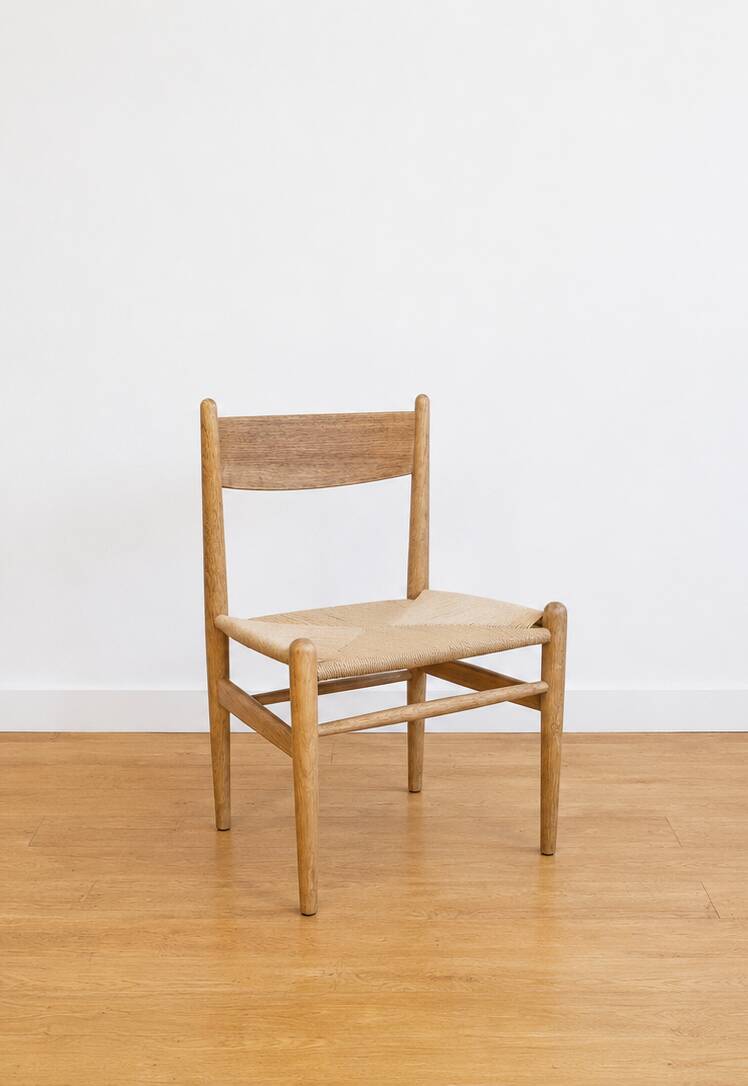 Set of 2 Hans J. Wegner CH36 dining chairs for Carl Hansen & Søn in solid oak
