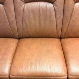 Leather  2-piece set-sofa and armchair from Elastoform
