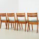 Jens Risom Set of 4 Model 666 Dining Chairs for Knoll U.S.A. 1940s