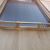 MB Italy openwork metal rim tray