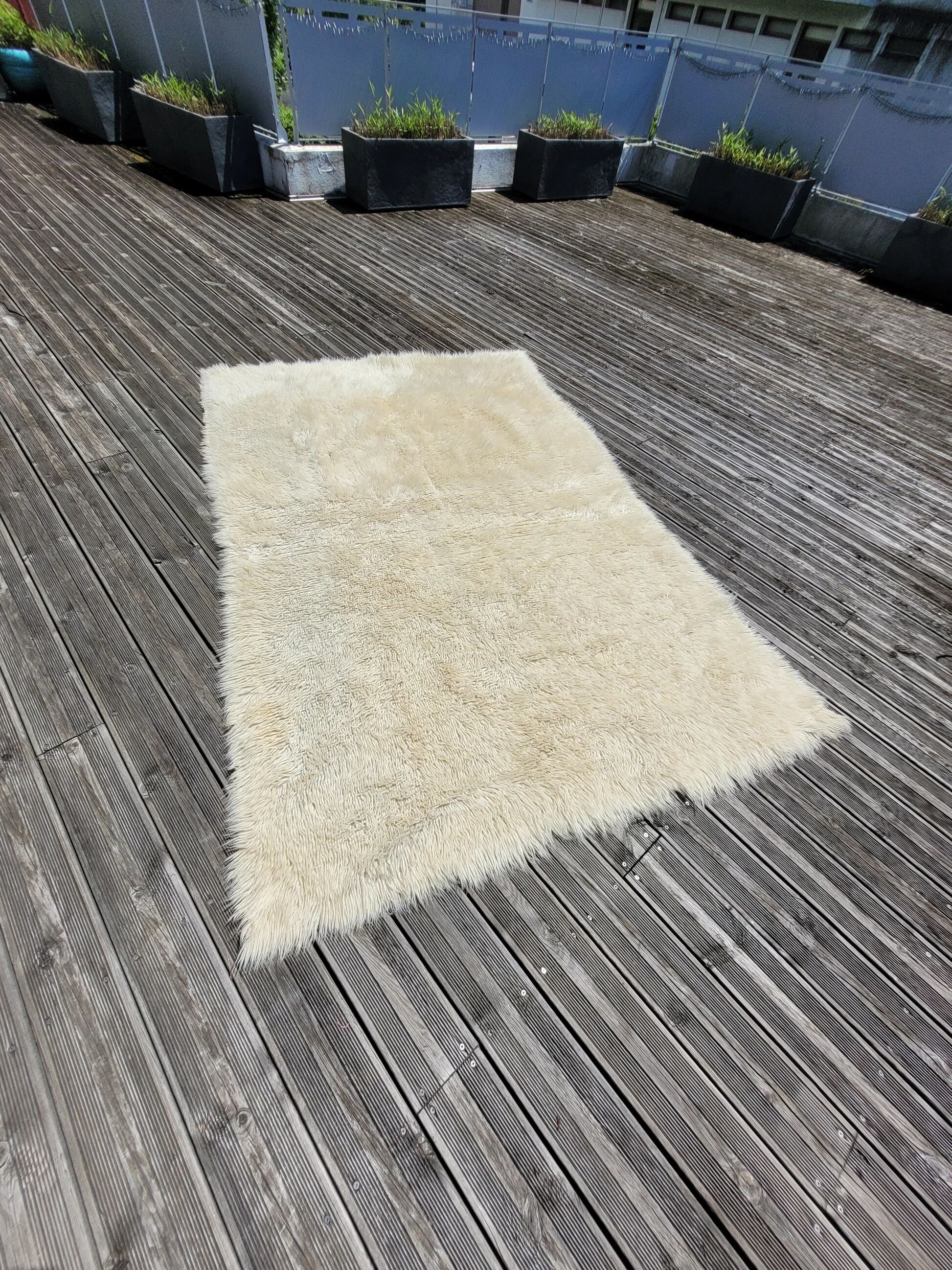 Long pile wool rug - 240x160cm - Ref 1005
