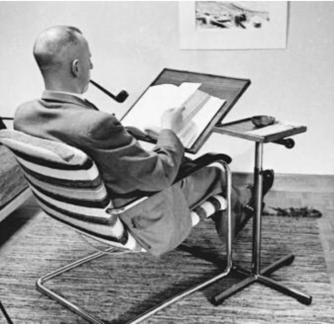 Mechanism side table by François Caruelle, 1930s