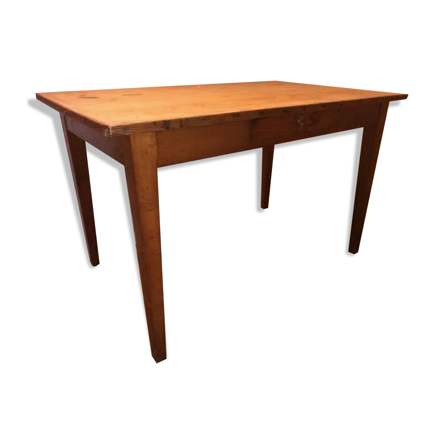 Old wooden farm table
