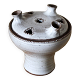 Pique flowers in glazed ceramic Jeanne and Norbert Pierlot