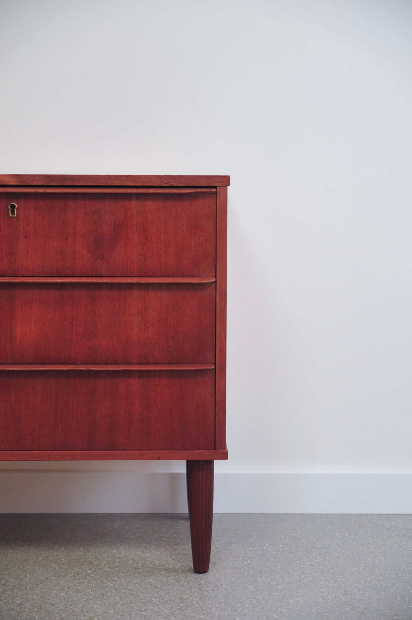 Teak vintage Danish chest of drawers