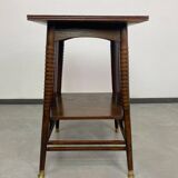 Side table in Jugendstil with a top made of blue tiles by Adolf Loos.