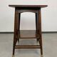 Table d'appoint Jugendstil avec dessus en carreaux bleus par Adolf Loos