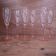 Champagne glasses Arcoroc Luminarc France pink stem
