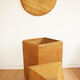 Vintage rattan and wicker storage box