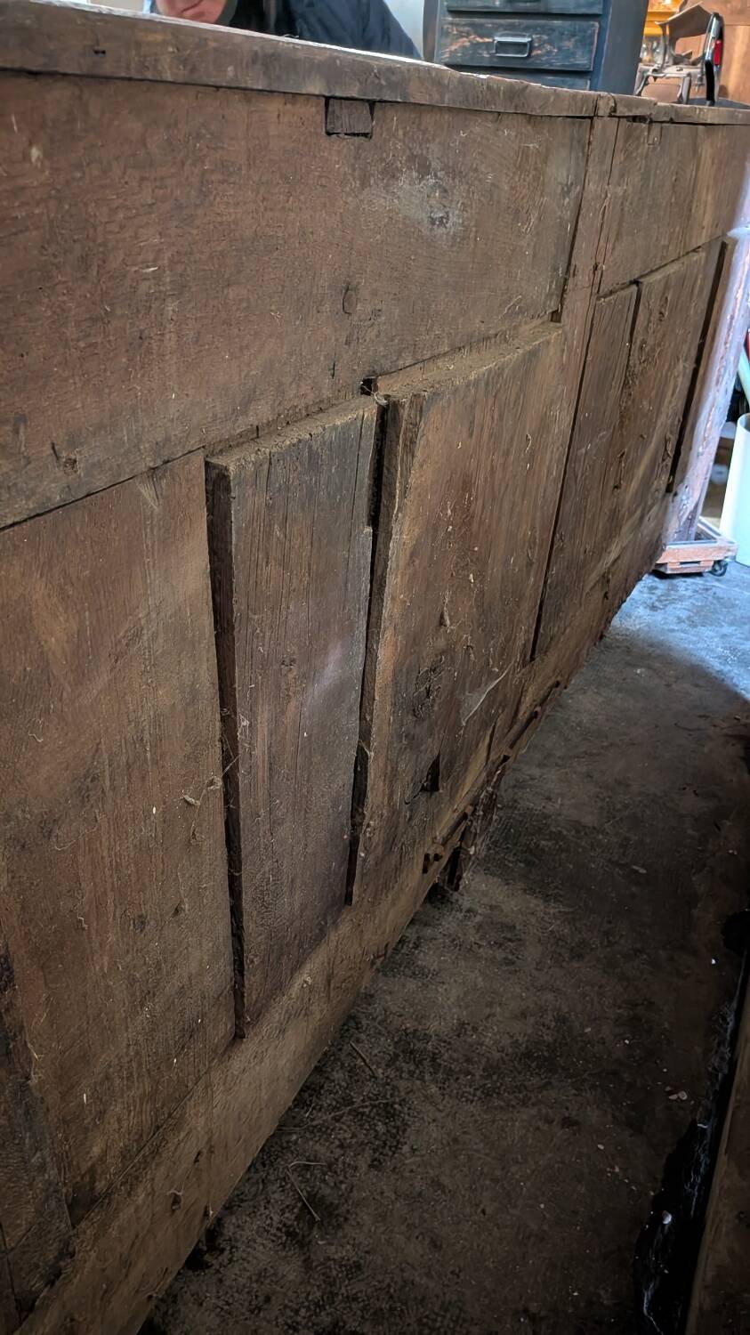 Rare Louis XV enfilade with 6 doors