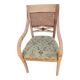 Fauteuil cabriolet palecek – bois brut & cannage
