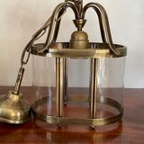 Brass lantern pendant lamp