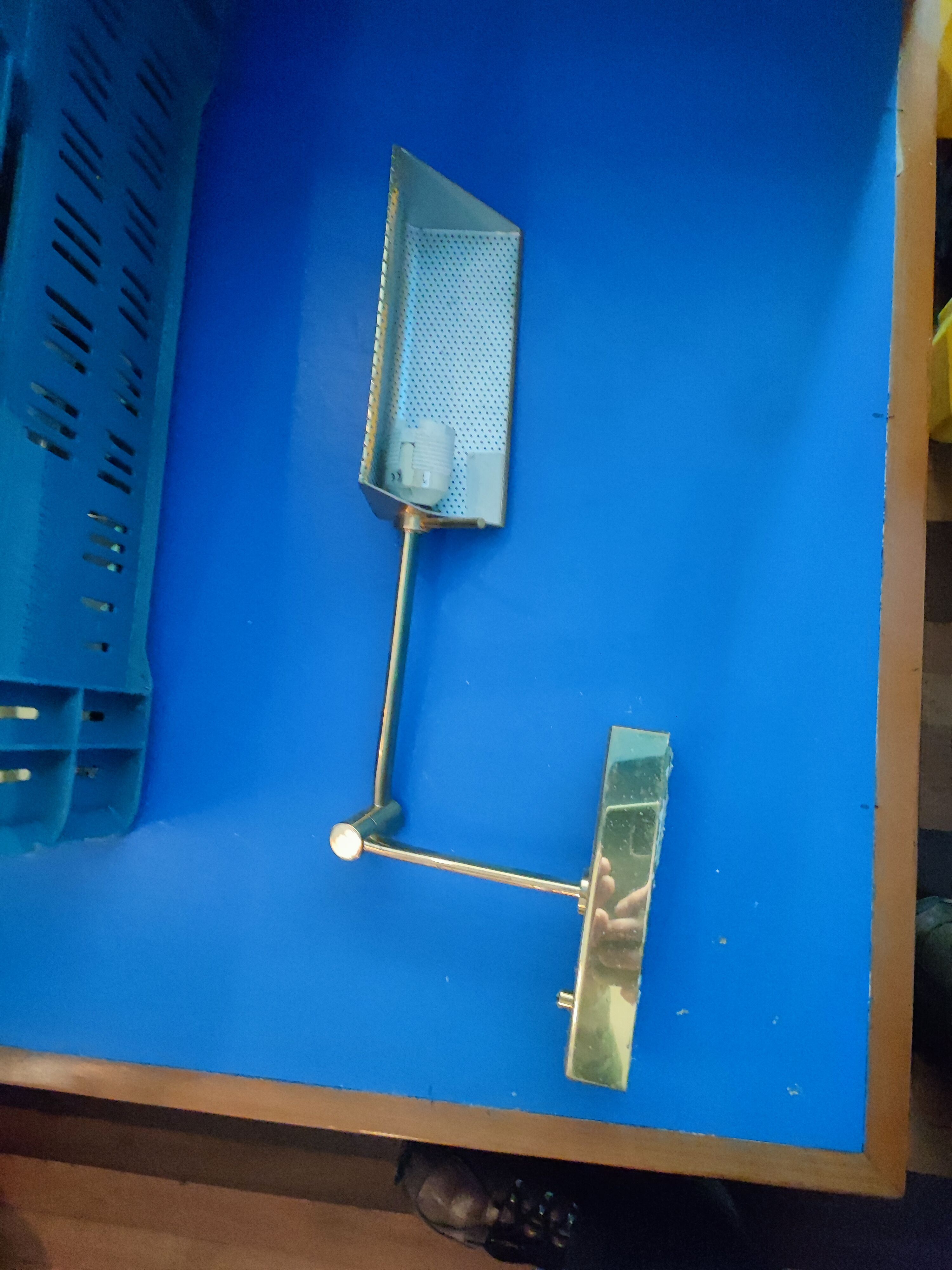 Brass wall or reading light