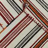 5x9 modern striped hemp rug, 148x269cm