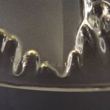 Signed ezan france frosted glass icicle shades set of 3 – art deco lighting