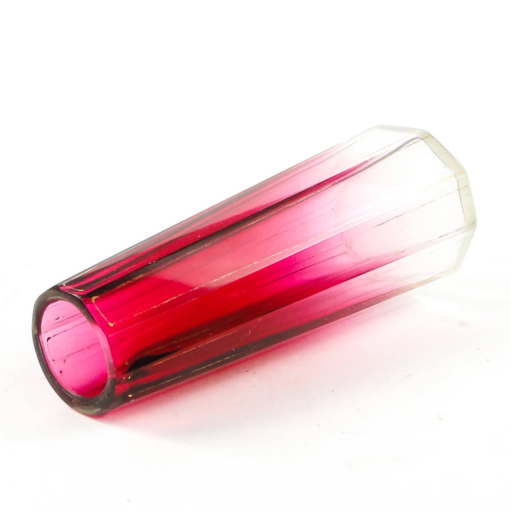 Art Deco vase, crystal, Bohemia, Czechoslovakia, 1930s