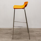 Guliver high stool from gaber in orange plastic