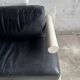 BnB Italia black and white leather sofa – 2-seater module