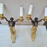 Pair of wall lamps by Maison Charles XXth
