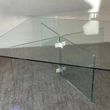 Vintage Ikea glass coffee table