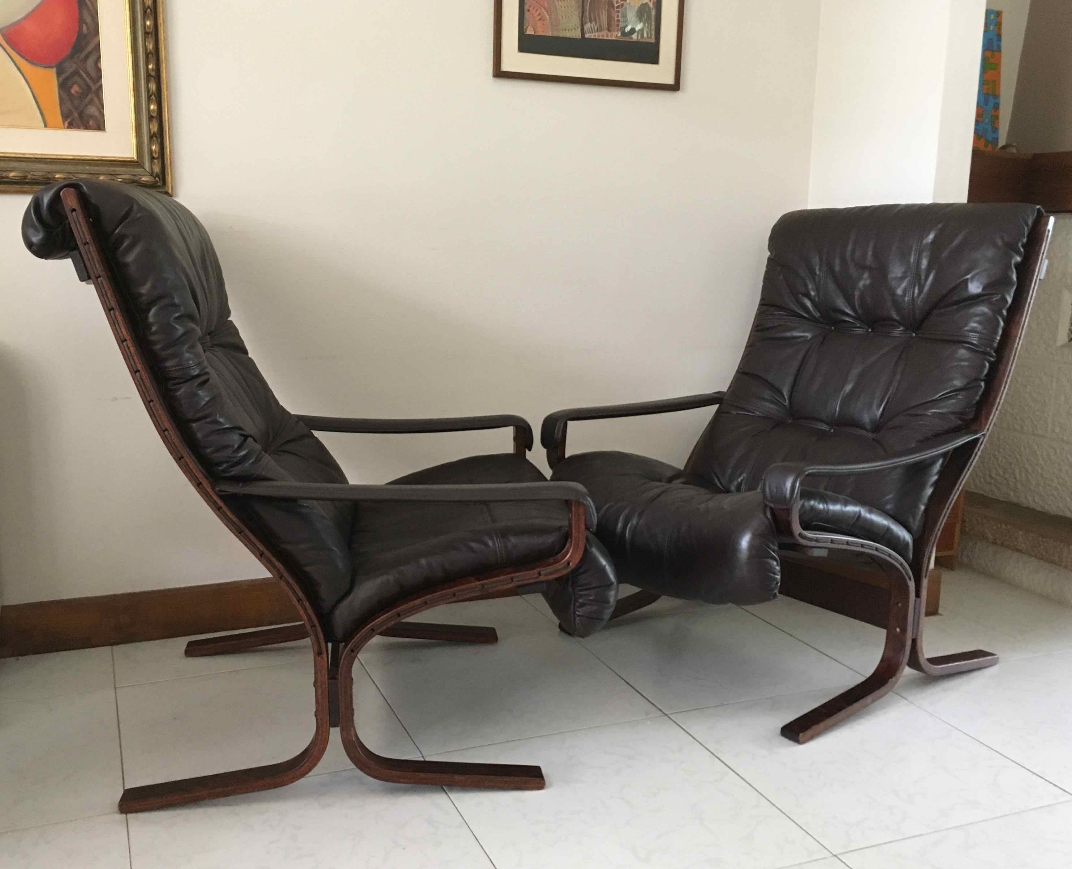 Two Siesta armchairs by Ingmar Relling for Westnofa Norway 1960