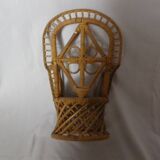 rattan doll chair