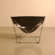 F675 "Butterfly" armchair in cowhide leather by Pierre Paulin for Artifort