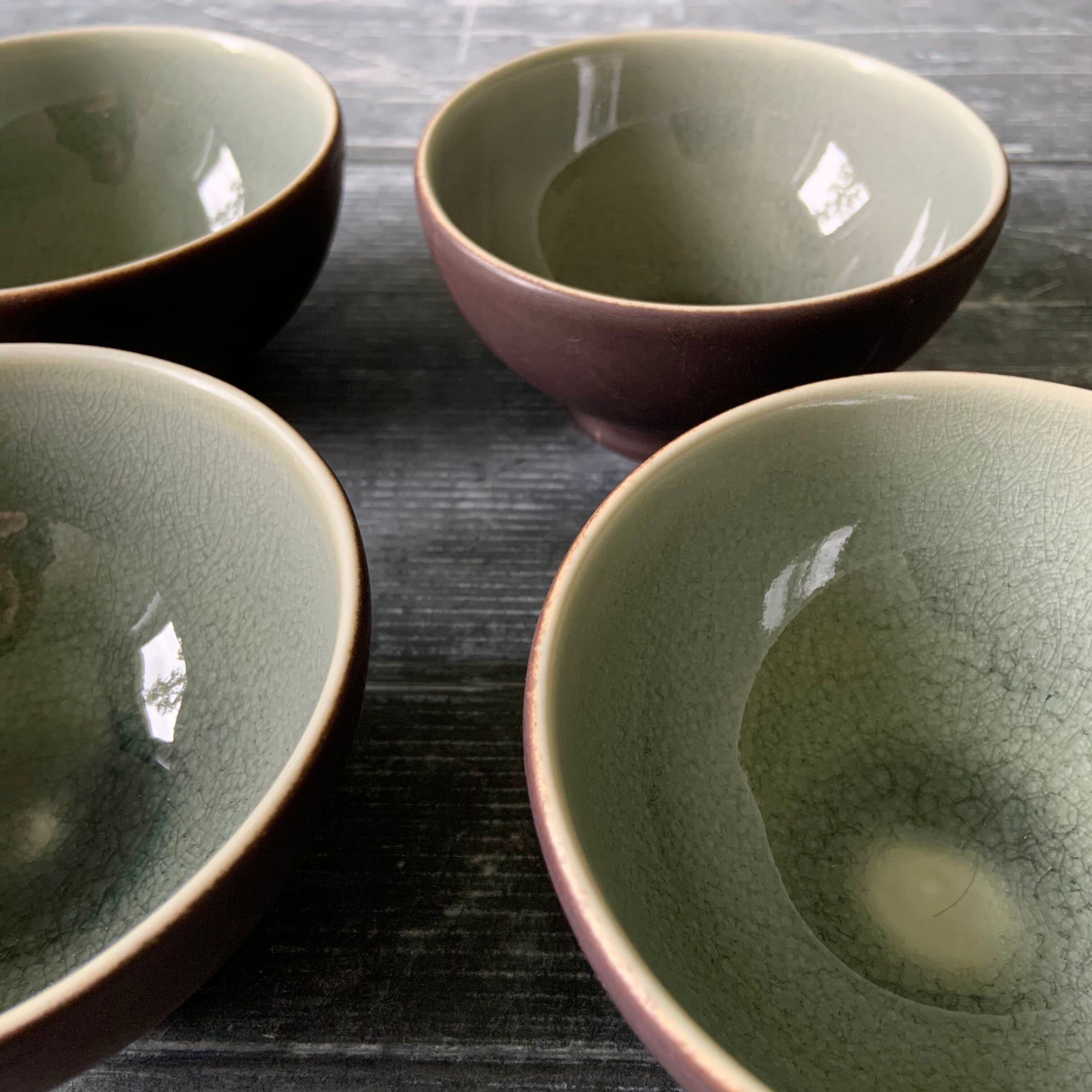 Bowls on foot Jars Tourron Ash