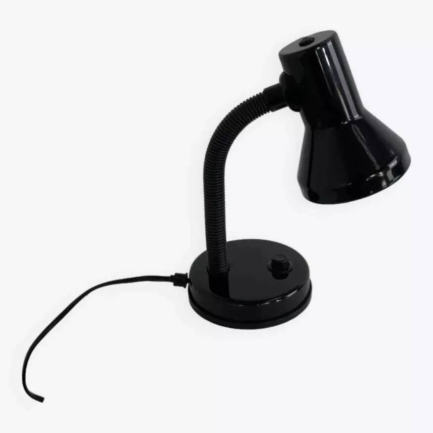 Lampe de bureau industriel noir