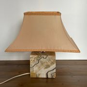 LAMP 1970 ON ONYX FOOT DESIGN FRENCH WORK MARMARA