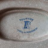 Old Tournay sauce boat. Creil and Montereau